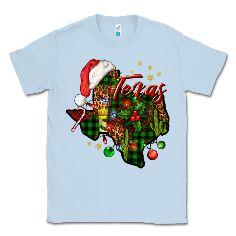Christmas Texas Map Classic Tee by NancyCooperArtShop | Teevron