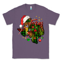 Lavender Christmas Texas map Classic Tee - NancyCooperArtShop