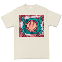 Bone western lightning bolt smiling face turquoise Premium Tee - BarkalooDesign
