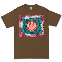 Cacao western lightning bolt smiling face turquoise Premium Tee - BarkalooDesign