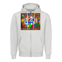 Dove Grey think before you judge Zipper Hoodie - CowGirlArtShop