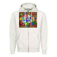 Oatmeal Heather think before you judge Zipper Hoodie - CowGirlArtShop