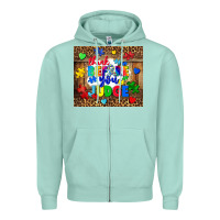 Seafoam think before you judge Zipper Hoodie - CowGirlArtShop