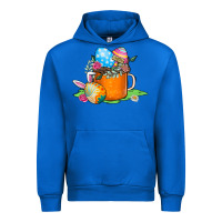 Cobalt Easter Coffee Urban Hoodie - CowhideDigitalArt