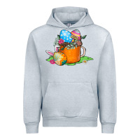 Heather Grey Easter Coffee Urban Hoodie - CowhideDigitalArt