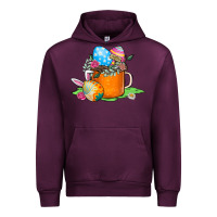 Mauve Wine Easter Coffee Urban Hoodie - CowhideDigitalArt
