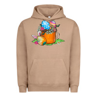 Pigment Burro Easter Coffee Urban Hoodie - CowhideDigitalArt