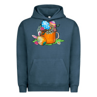Pigment Midnight Navy Easter Coffee Urban Hoodie - CowhideDigitalArt