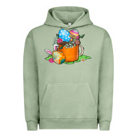 Pigment Oil Green Easter Coffee Urban Hoodie - CowhideDigitalArt