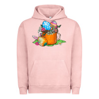 Pigment Salmon Easter Coffee Urban Hoodie - CowhideDigitalArt