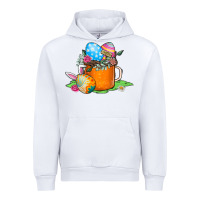 White Easter Coffee Urban Hoodie - CowhideDigitalArt
