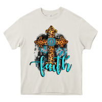 Cream faith western turquoise Heavy Core Tee - AdoDesignShop