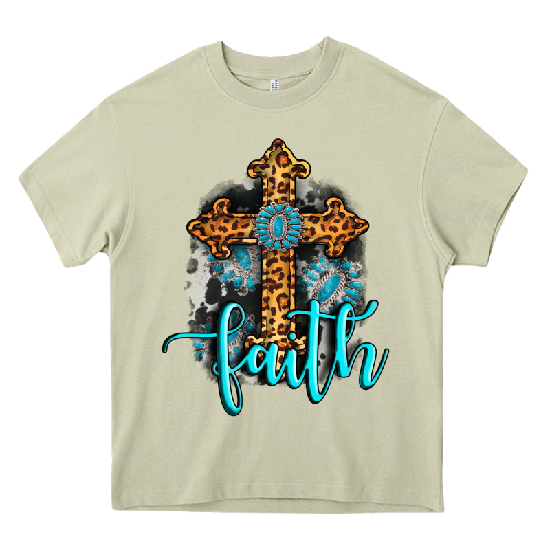 Faith Western Turquoise Heavy Core Tee by AdoDesignShop | Teevron