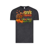 Vintage Black give thanks for a little and you will find a lot Vintage Tee - MaliasSmallBusiness