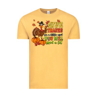 Vintage Mustard give thanks for a little and you will find a lot Vintage Tee - MaliasSmallBusiness