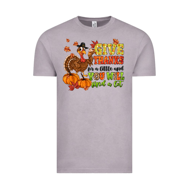 Give Thanks For A Little And You Will Find A Lot Vintage Tee by MaliasSmallBusiness | Teevron