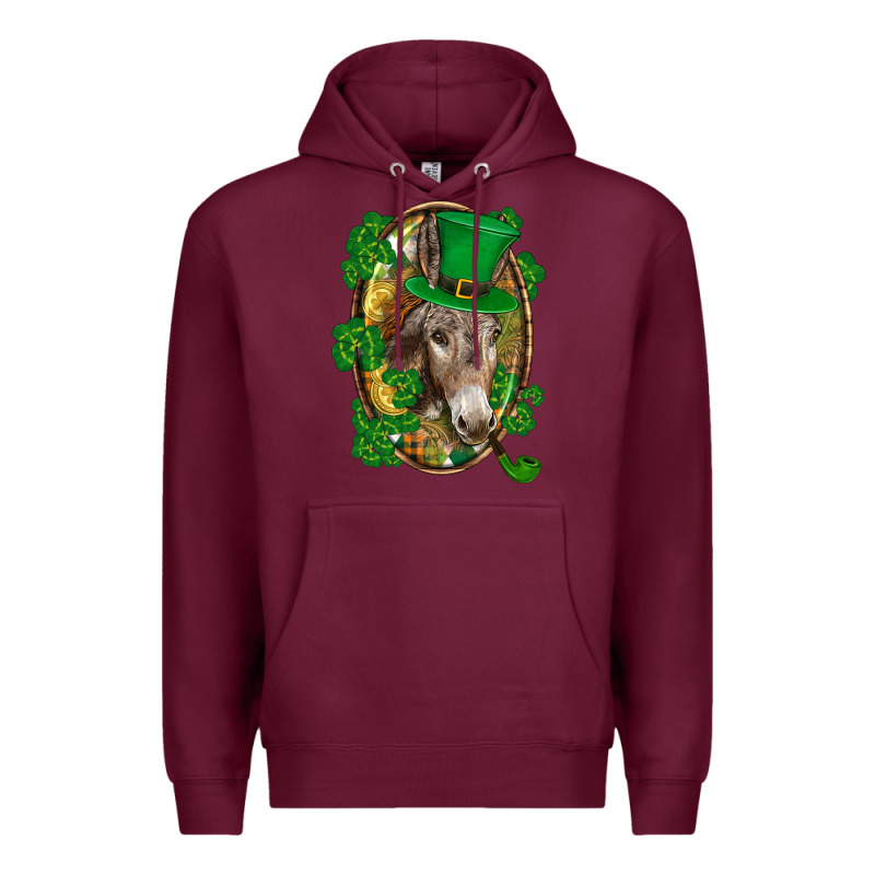St. Patrick's Day Donkey Premium Hoodie by CowGirlArtShop | Teevron
