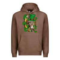 Chestnut St. Patrick's day Donkey Premium Hoodie - CowGirlArtShop