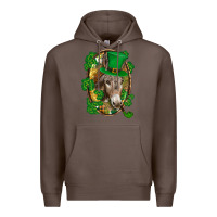 Coffee St. Patrick's day Donkey Premium Hoodie - CowGirlArtShop