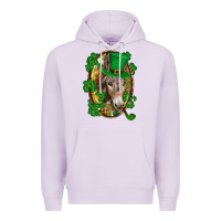 Lilac St. Patrick's day Donkey Premium Hoodie - CowGirlArtShop
