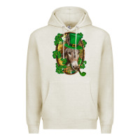 Oatmeal Heather St. Patrick's day Donkey Premium Hoodie - CowGirlArtShop