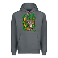 Rock St. Patrick's day Donkey Premium Hoodie - CowGirlArtShop