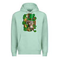 Seafoam St. Patrick's day Donkey Premium Hoodie - CowGirlArtShop
