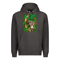 Smoke St. Patrick's day Donkey Premium Hoodie - CowGirlArtShop