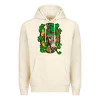 Tofu St. Patrick's day Donkey Premium Hoodie - CowGirlArtShop