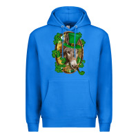 True Royal St. Patrick's day Donkey Premium Hoodie - CowGirlArtShop