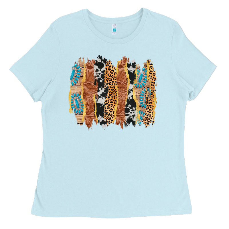 Western Brushstrokes Ladies Tee by AdoDesignShop | Teevron