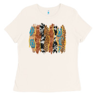 Bone western brushstrokes Ladies Tee - AdoDesignShop