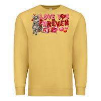Antique Gold Love you forever Premium Sweatshirt - FaDigitalArtStudio