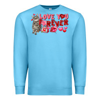 Ocean Blue Love you forever Premium Sweatshirt - FaDigitalArtStudio