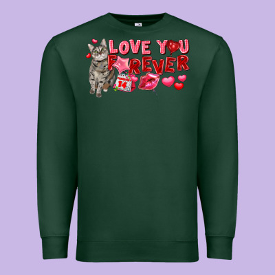 Love You Forever Premium Sweatshirt Designed By Fadigitalartstudio