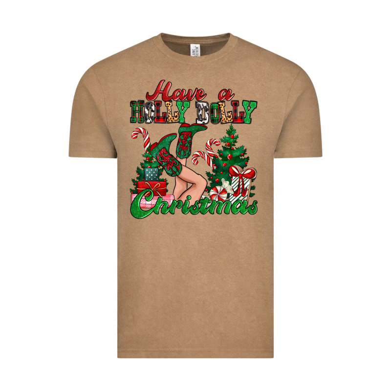 Have A Holly Dolly Christmas Vintage Tee by MaliasSmallBusiness | Teevron