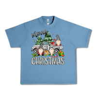 Pebble Blue merry christmas gnomes truck Urban Heavy Tee - MaliasSmallBusiness