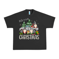 Pigment Black merry christmas gnomes truck Urban Heavy Tee - MaliasSmallBusiness