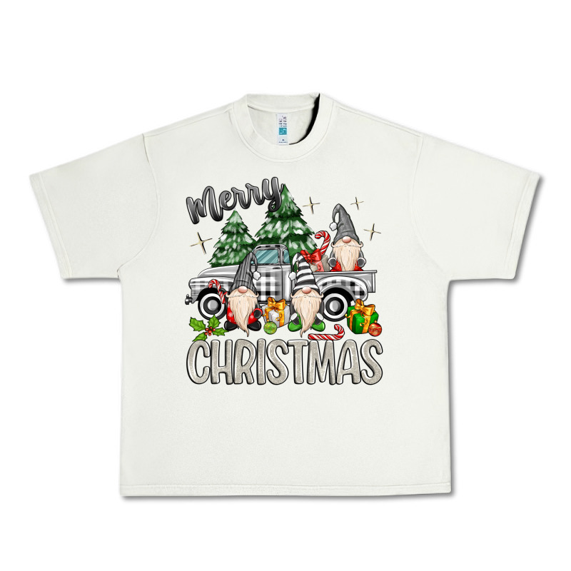 Merry Christmas Gnomes Truck Urban Heavy Tee by MaliasSmallBusiness | Teevron