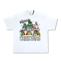 White merry christmas gnomes truck Urban Heavy Tee - MaliasSmallBusiness