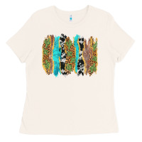 Bone western brushstrokes Ladies Tee - AdoDesignShop