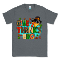 Charcoal Heather give thanks bro Classic Tee - MaliasSmallBusiness