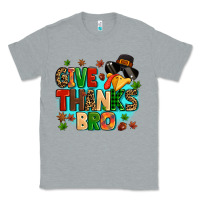 Heather Grey give thanks bro Classic Tee - MaliasSmallBusiness