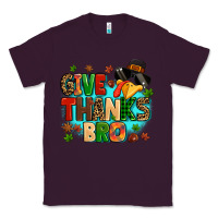 Plum give thanks bro Classic Tee - MaliasSmallBusiness