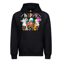 Black Happy Easter Urban Hoodie - CowhideDigitalArt