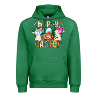 Emerald Happy Easter Urban Hoodie - CowhideDigitalArt