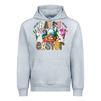 Heather Grey Happy Easter Urban Hoodie - CowhideDigitalArt