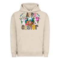 Pigment French Oak Happy Easter Urban Hoodie - CowhideDigitalArt