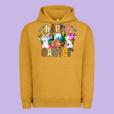 Happy Easter Urban Hoodie Designed By Cowhidedigitalart