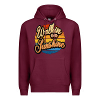 Burgundy Walking on Sunshine Premium Hoodie - JahusDesignShop